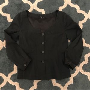 Theory black lightweight jacket blazer size 2